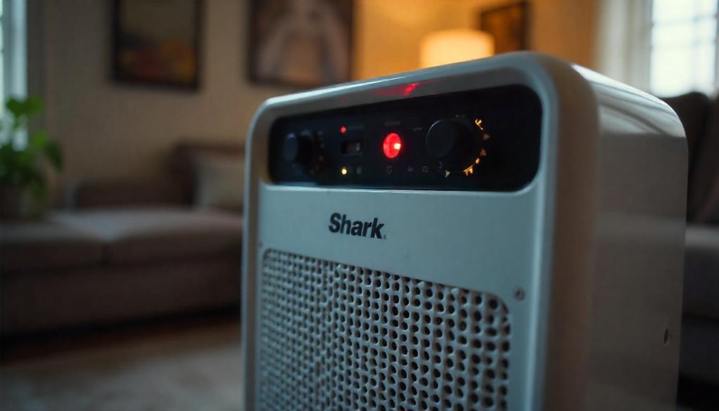 Red warning light on Shark purifier