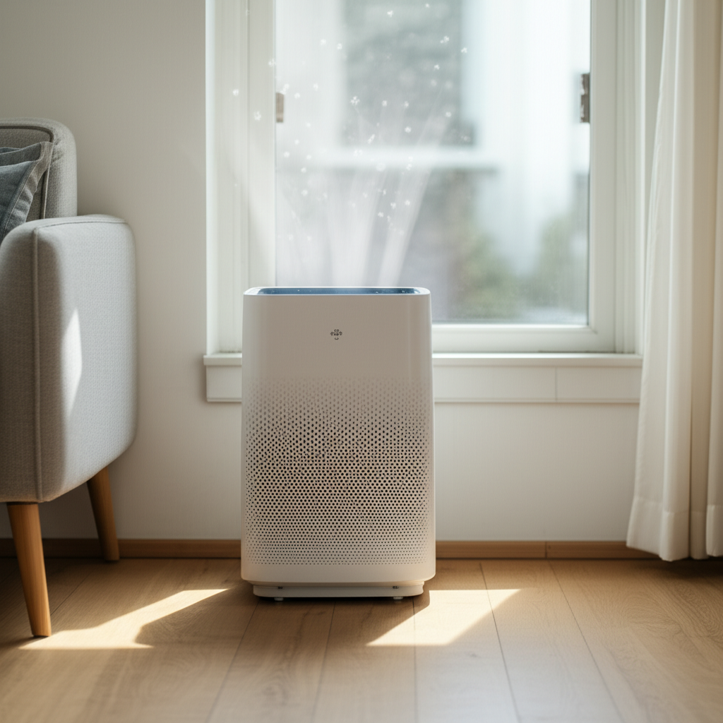 Generate a high-quality, relevant image prompt for an article about: Are Air Purifier Effective? Pro