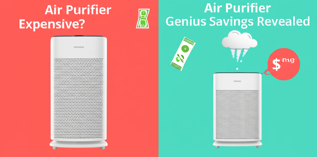 Generate a high-quality, relevant image prompt for an article about: Are Air Purifier Expensive? Gen