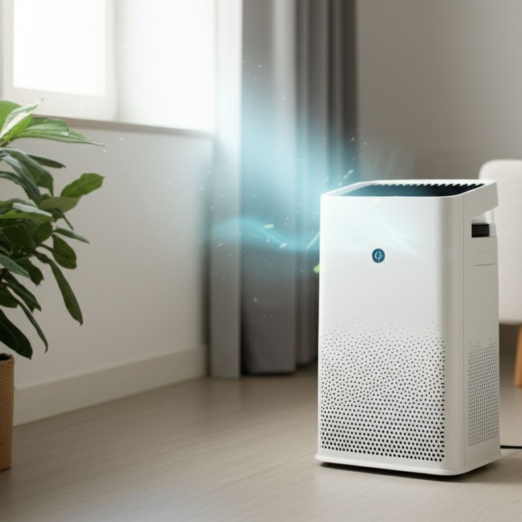 Generate a high-quality, relevant image prompt for an article about: Are Air Purifier Good? Essentia