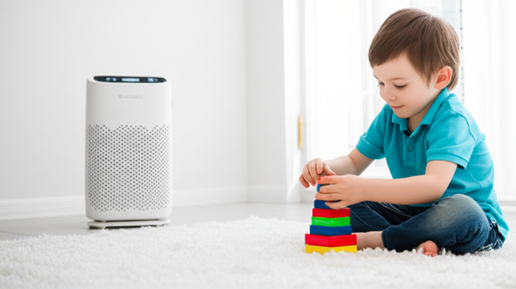 Generate a high-quality, relevant image prompt for an article about: Are Air Purifiers Bad for Asthm