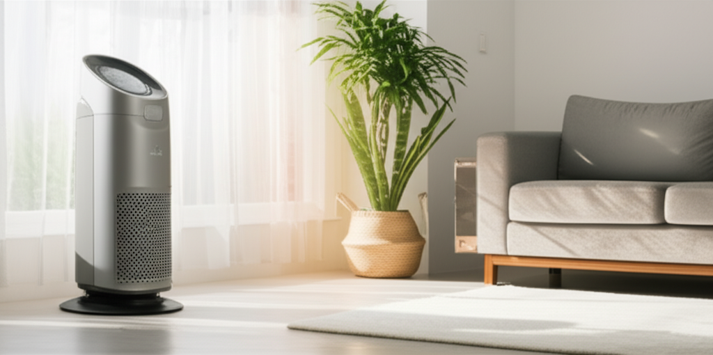 Generate a high-quality, relevant image prompt for an article about: Are Shark Air Purifier Good? Es