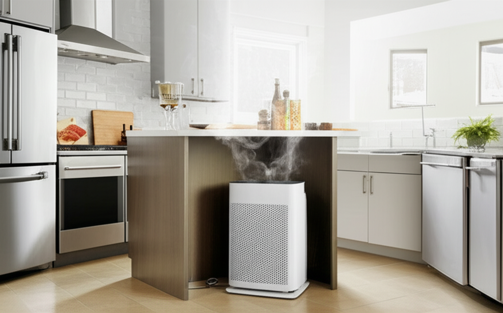 Generate a high-quality, relevant image prompt for an article about: Can Air Purifier Be Used In Kit