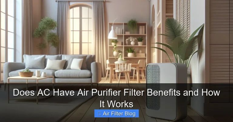 Does AC Have Air Purifier Filter Benefits and How It Works