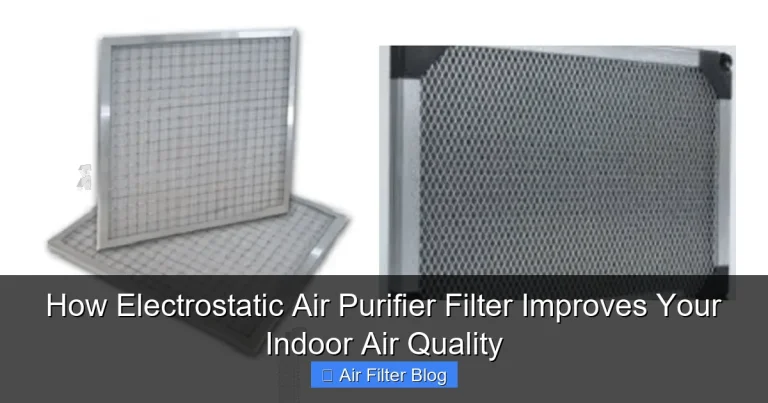 How Electrostatic Air Purifier Filter Improves Your Indoor Air Quality