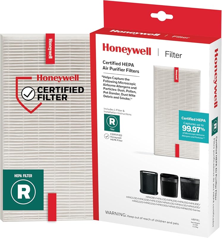 Honeywell HEPA Air Purifier Filter R, 1-Pack for HPA 100/200/300 and 5