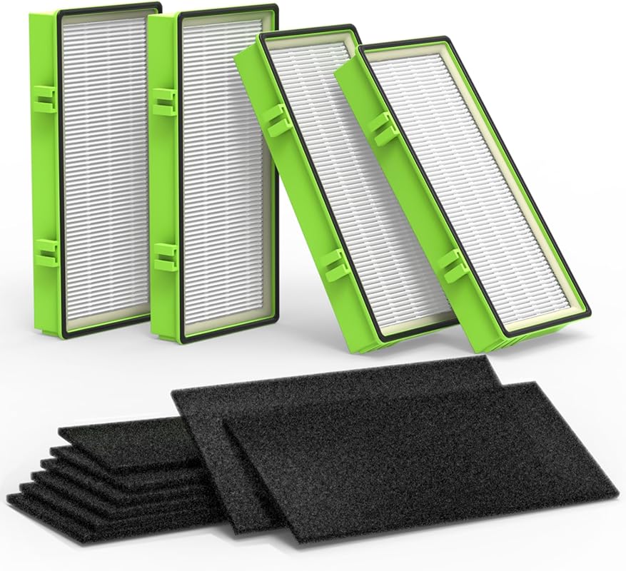 Colorfullife 4 True HEPA + 8 Pre-Filter Pack for Holmes AER1 Air Purif