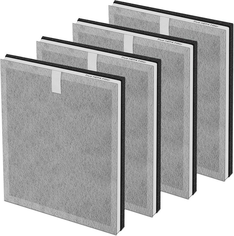 4-Pack 3-in-1 True HEPA Replacement Filters Compatible with Pure Enric