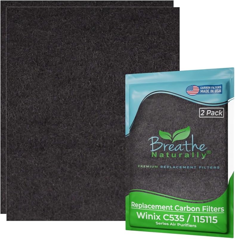 Breathe Naturally Replacement Carbon Activated Filters for Winix C535,