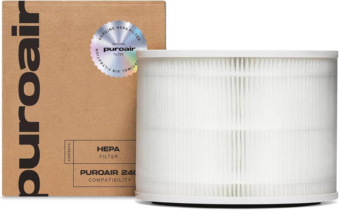 PuroAir 240 Genuine Replacement HEPA Filter with CarbonTech, captures 