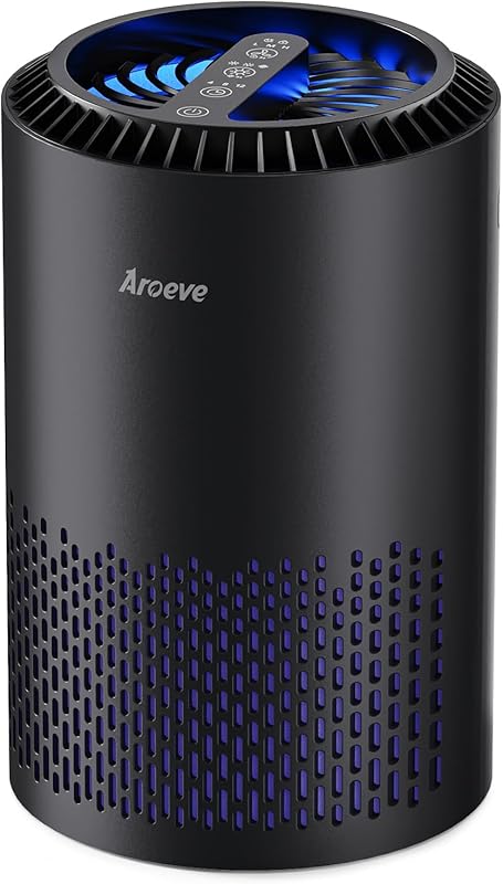 AROEVE MK01 Air Purifier for Bedroom with Sleep Mode for Smoke and Pol