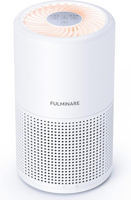 FULMINARE H13 True HEPA Air Purifier with Night Light for Bedroom and 