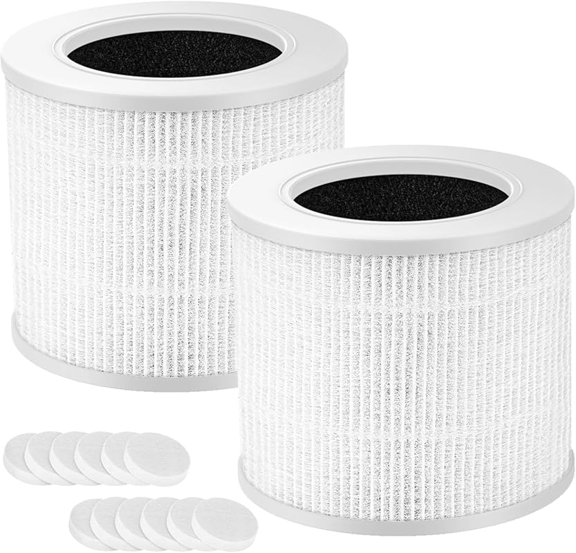 LEVOIT Core Mini Replacement Filter 2-pack with H13 True HEPA and acti