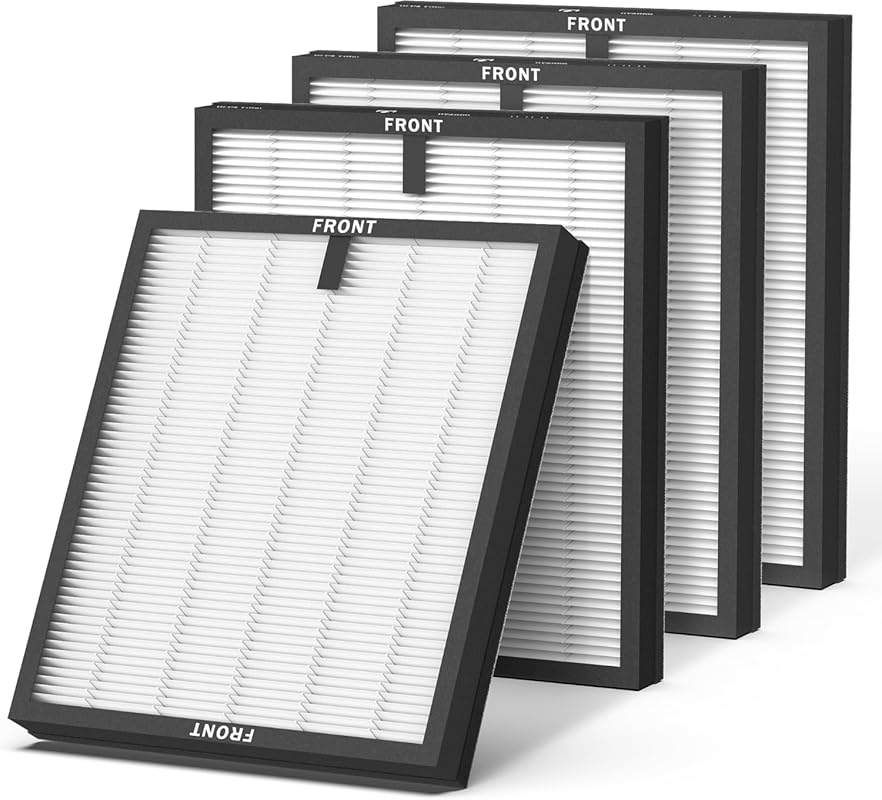 CHIVALZ 4-Pack HY4866 True HEPA Replacement Filters for MORENTO, WESTH