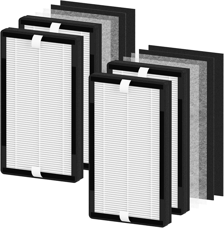 IAF-H-100C Replacement Filter C for Idylis Air Purifiers, 4-Pack with