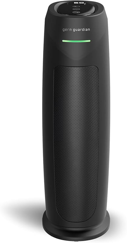 GermGuardian AC4880B HEPA Air Purifier with UV-C and Air Quality Monit