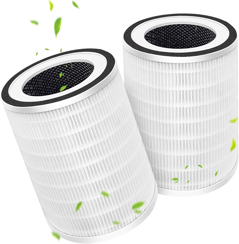 Afloia KILO True HEPA Replacement Filter 2-Pack with 360° 3-Stage Filt