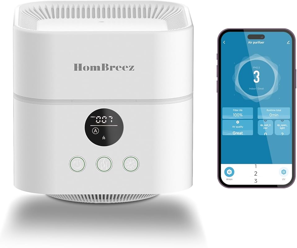 Air Purifier and Humidifier with APP Control, H13 True HEPA Filter, 40