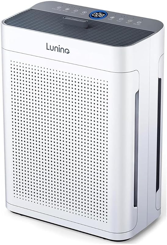 LUNINO Large Room Air Purifier with Double-Sided HEPA Filter, Washable