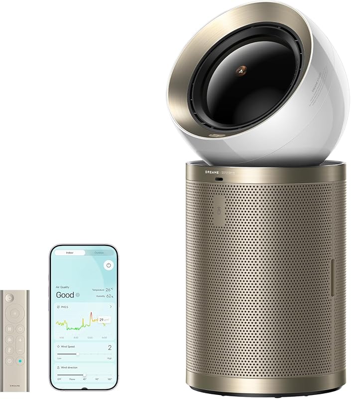 Dreame Smart 3-in-1 Air Purifier, Heater & Fan for Large Rooms up to 7