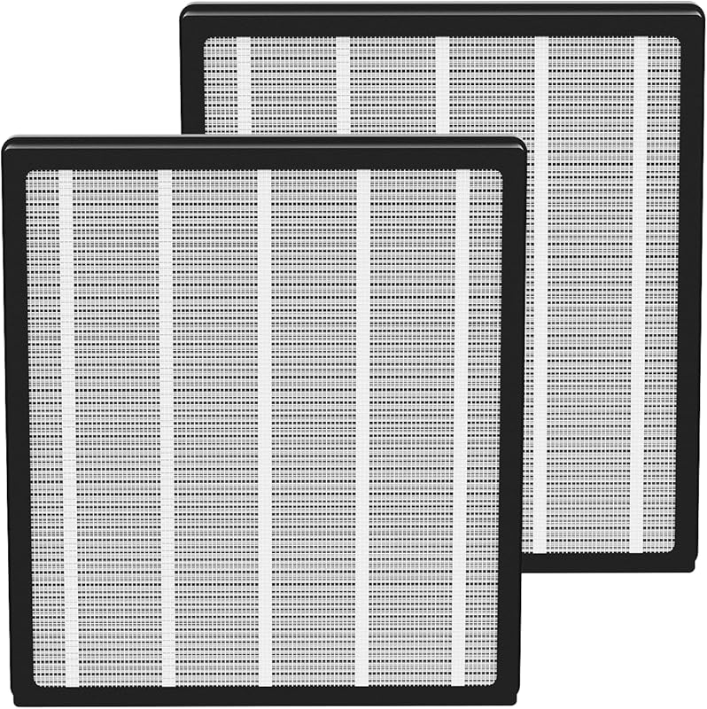 H13 HEPA Air Purifier Replacement Filter 2-Pack for Dust, Pollen, and