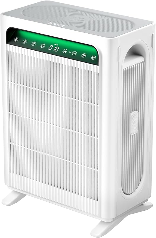 KNKA APH4000 Air Purifier for Large Rooms with HEPA Filter, AQI Displa
