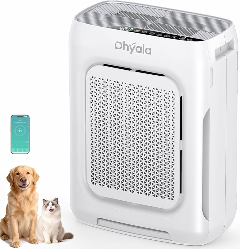 Smart HEPA Air Purifier for Large Rooms up to 3000 Sq Ft, WiFi, AQI Di