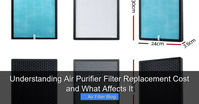 Understanding Air Purifier Filter Replacement Cost and What Affects It