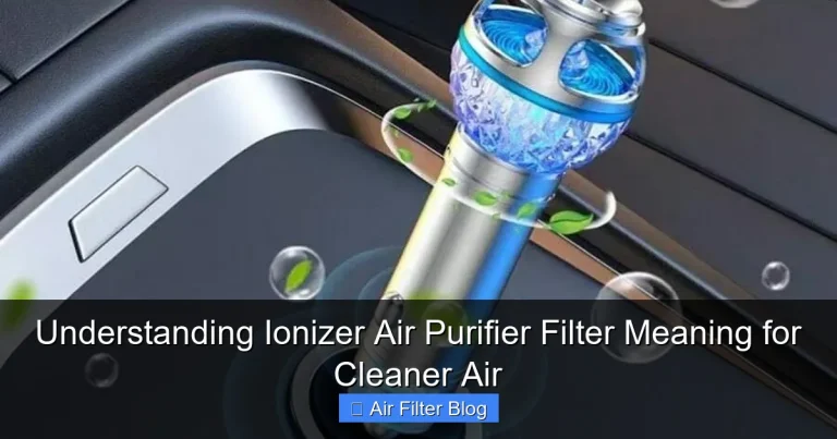Understanding Ionizer Air Purifier Filter Meaning for Cleaner Air