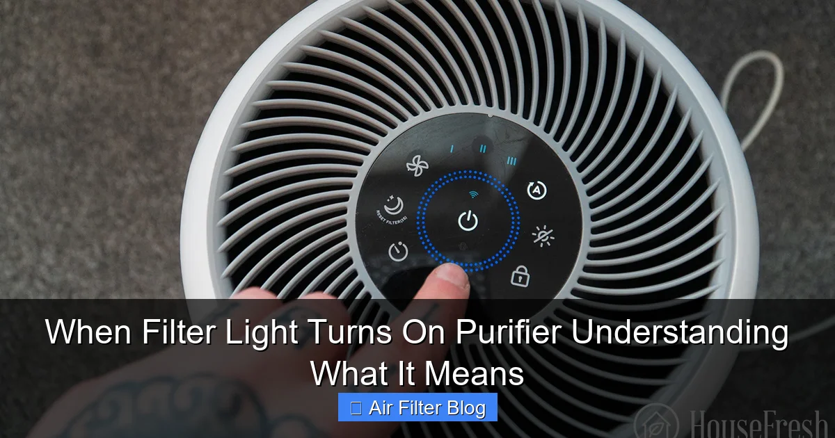 When Filter Light Turns On Purifier Understanding What It Means - Home ...