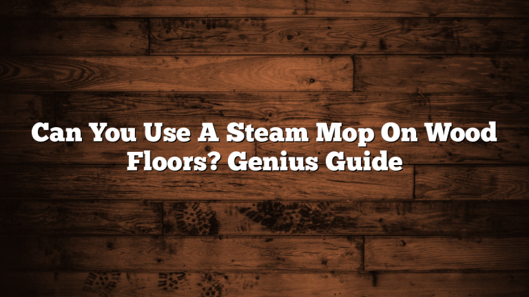 Can You Use A Steam Mop On Wood Floors? Genius Guide