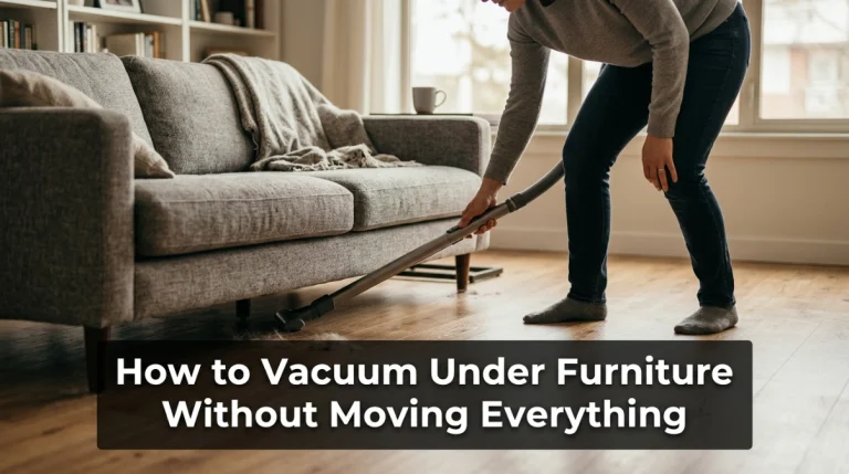 How to Vacuum Under Furniture Without Moving Everything