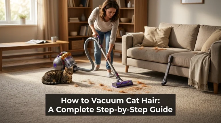 How to vacuum cat hair from carpets and furniture with the right technique