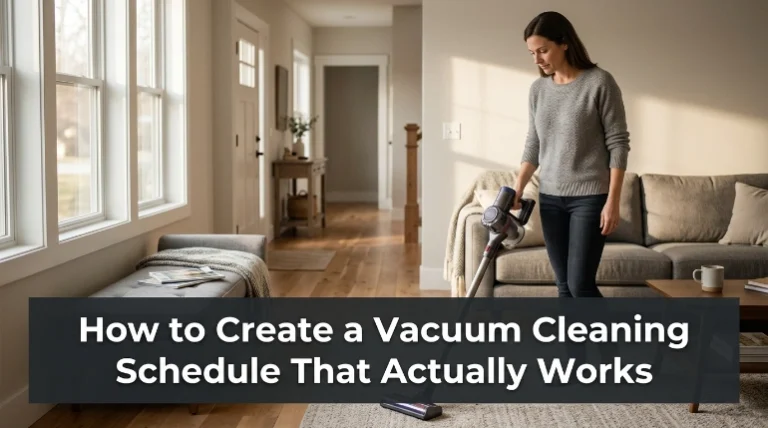How to create a vacuum cleaning schedule with practical room-by-room cleaning zones