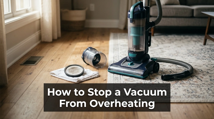 Vacuum cooling with filter and dust bin removed to stop a vacuum from overheating