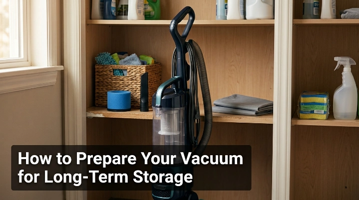 How to prepare your vacuum for long-term storage in a clean, dry household closet