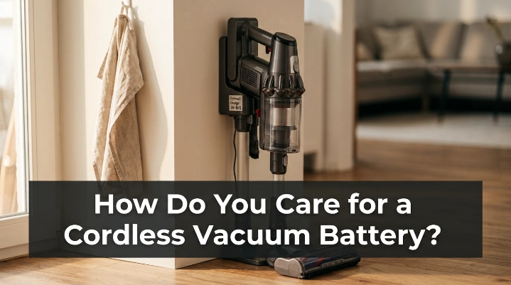 Cordless vacuum charging at home showing practical cordless vacuum battery care