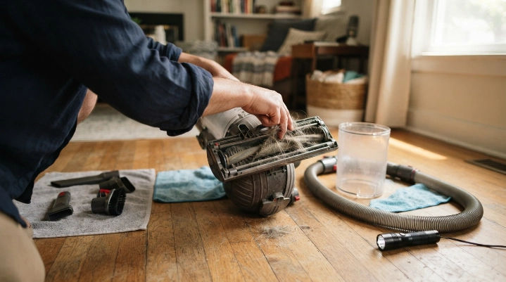 How do you sanitize a vacuum cleaner?