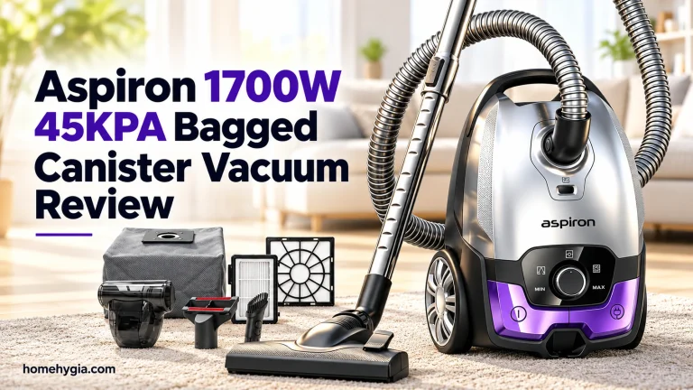 Aspiron 1700W 45KPA Bagged Canister Vacuum Review