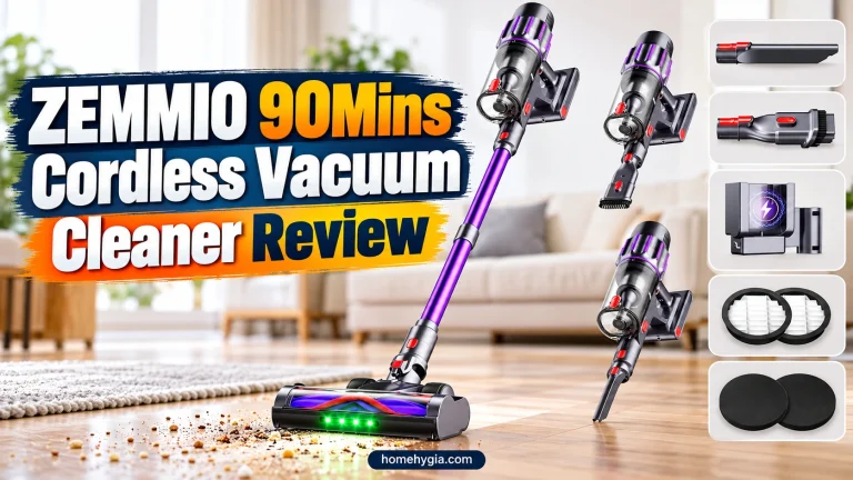 ZEMMIO 90Mins Cordless Vacuum Cleaner Review