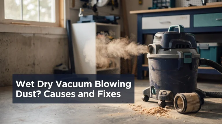 Wet Dry Vacuum Blowing Dust